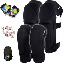 Kids Knee & Elbow Pad Set with Bike Gloves