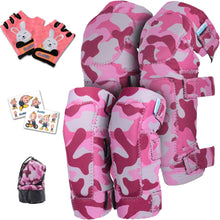 Kids Knee & Elbow Pad Set with Bike Gloves