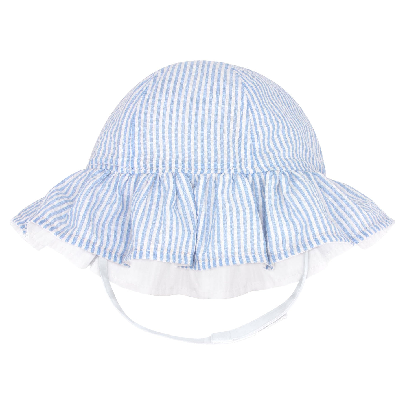 Girls Reversible Sun Hat with Chin Strap