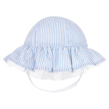 Girls Reversible Sun Hat with Chin Strap