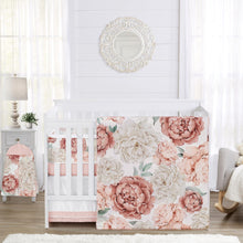 Floral Baby Girl Crib Bedding Set 6 Piece