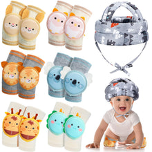 Baby Head Protector & Knee Pads Set - Adjustable Safety Cushion