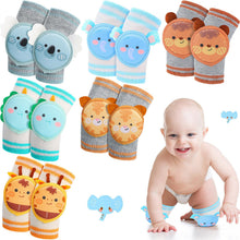 Baby Crawling Knee Pads 6 Pack - Anti-Slip Knee Protectors