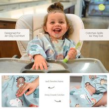 Waterproof Long Sleeve Baby Bib - Feeding Smock, 6-24 Months