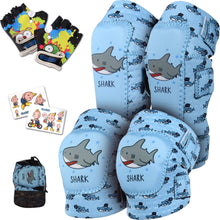 Kids Knee & Elbow Pad Set with Bike Gloves