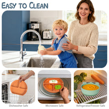 Baby Feeding Essentials Set - Silicone Plate, Bib, Cup & Utensils