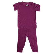 KicKee Solid Short Sleeve Pajama Set, Baby to Kid