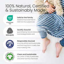 4 Season Baby Sleep Sack with Feet - Merino Wool & Organic Cotton