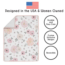 Floral Baby Girl Crib Bedding Set 6 Piece