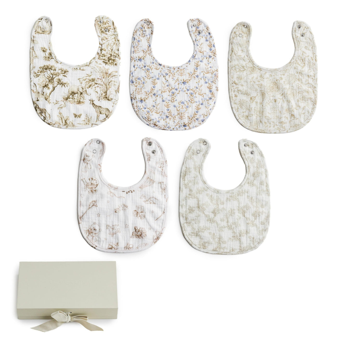 Cherubin Chic Muslin Baby Bibs Newborn Parent