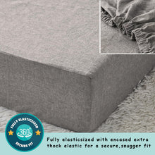 Ruffle Crib Bedding Set 3 Piece - 100% Cotton, Neutral Grey