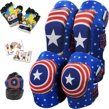 Kids Knee & Elbow Pad Set with Bike Gloves
