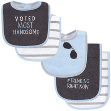 Hudson Baby Unisex Cotton Terry Bib and Burp Cloth Set