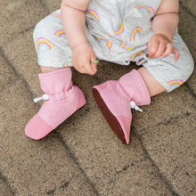 Baby Stay-On Lite Booties - Cotton Blend Slippers