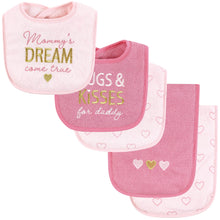 Hudson Baby Unisex Cotton Terry Bib and Burp Cloth Set