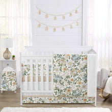 Floral Baby Girl Crib Bedding Set 6 Piece