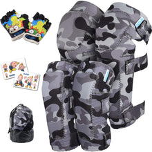 Kids Knee & Elbow Pad Set with Bike Gloves
