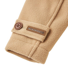 Kids Fleece Duffle Coat - Beige, 130 cm