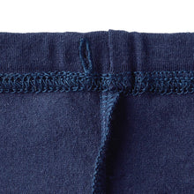 Girls Ruffle Leggings Pants - Navy, 130 cm