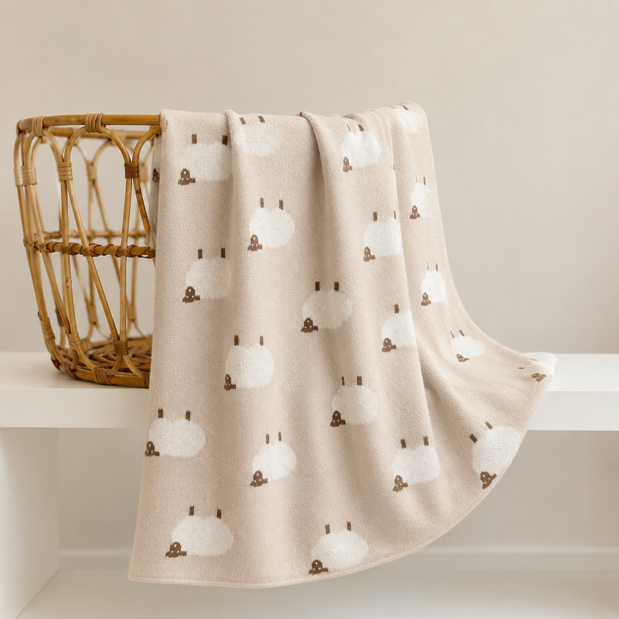 Little Lamb Knit Blanket